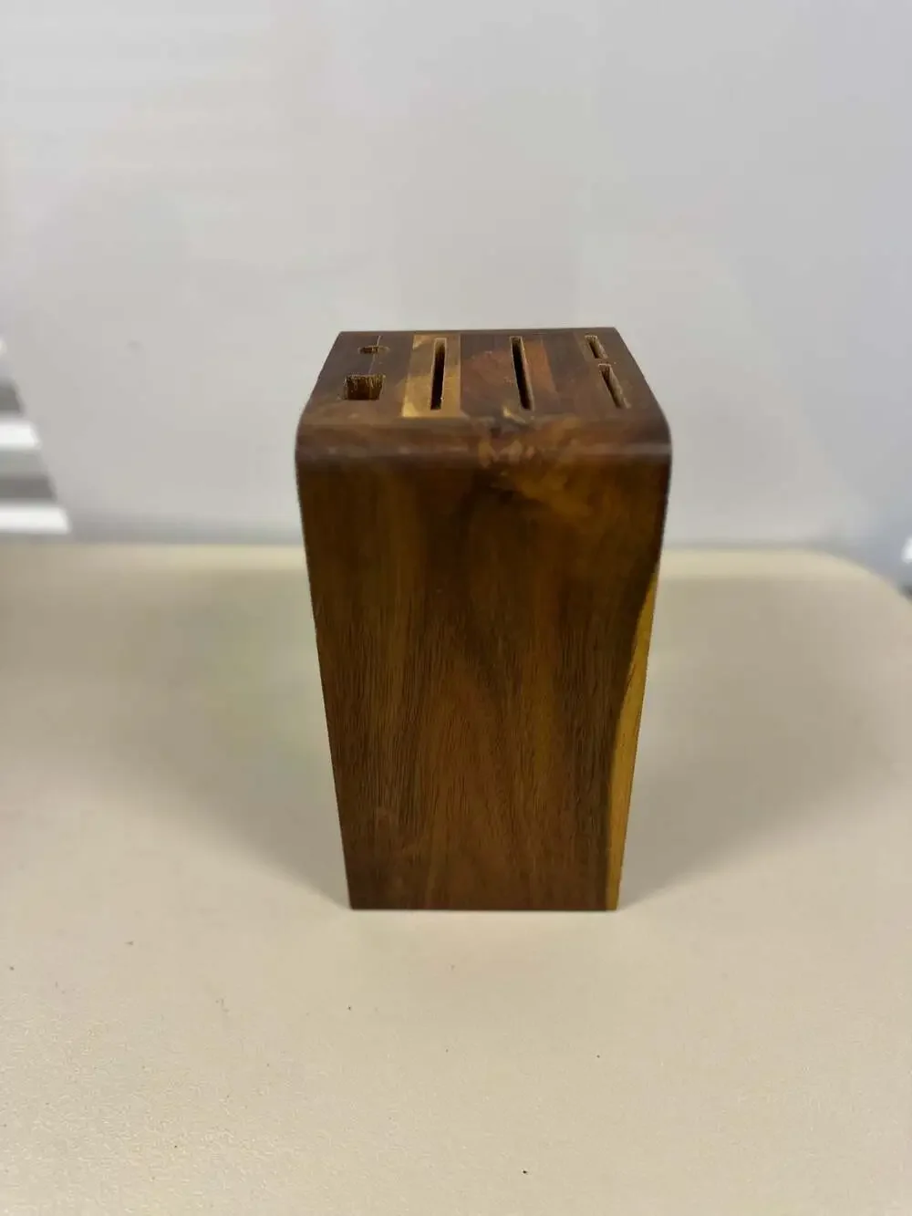 Rowan Acacia Wood Countertop Knife Block